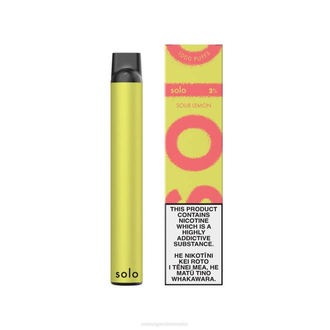 Solo jednorazová vapa kyslý citrón | Solo Vape Near Me RNX612